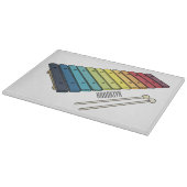 Xylophone漫画イラストレーション カッティングボード (角)