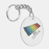 Xylophone漫画イラストレーション キーホルダー (正面左)