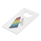 Xylophone漫画イラストレーション クレジットカード栓抜き (正面アングル)