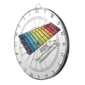 Xylophone漫画イラストレーション ダーツボード (正面右)