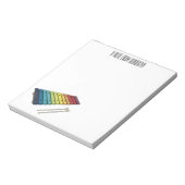 Xylophone漫画イラストレーション ノートパッド (回転)