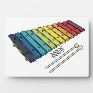 Xylophone漫画イラストレーション フォトプラーク