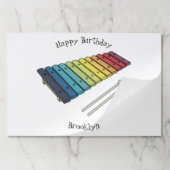 Xylophone漫画イラストレーション ペーパーパッド (折り畳み)