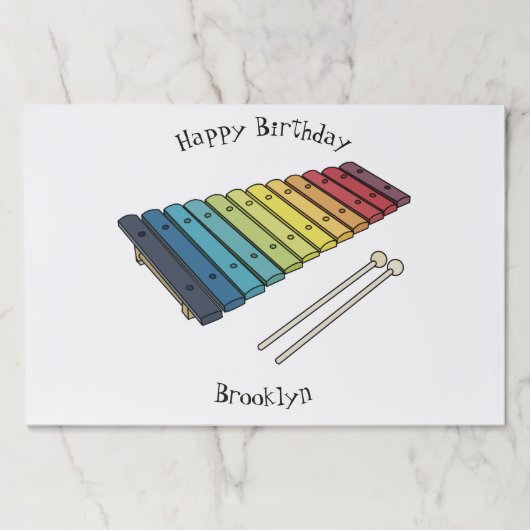 Xylophone漫画イラストレーション ペーパーパッド (正面)
