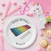 Xylophone漫画イラストレーション ペーパープレート (パーティー)