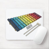 Xylophone漫画イラストレーション マウスパッド (マウス)