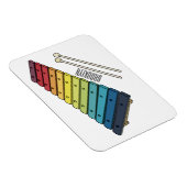 Xylophone漫画イラストレーション マグネット (右側)