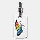 Xylophone漫画イラストレーション ラゲッジタグ (正面縦)