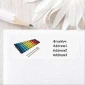 Xylophone漫画イラストレーション ラベル (インサイチュ)