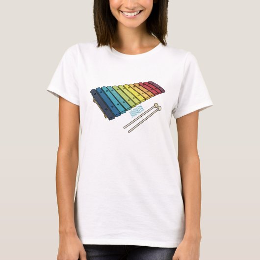 Xylophone漫画イラストレーション Tシャツ (正面)