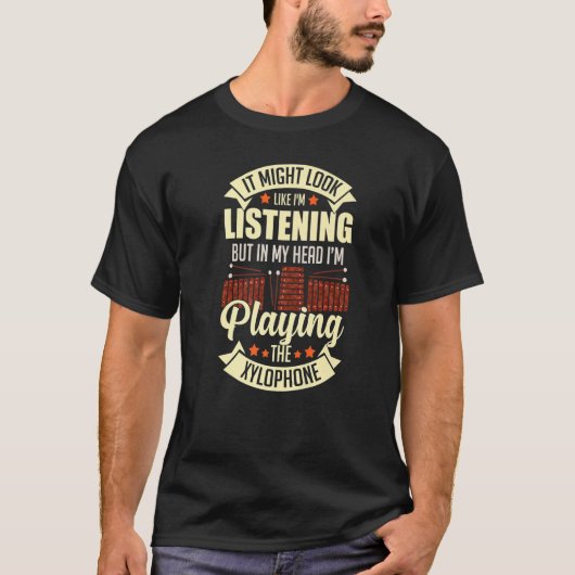 Xylophone音楽楽器ノートPlayer Glockenspi Tシャツ (正面)
