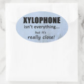 Xylophone Is Everything Ovalシール 楕円形シール (バッグ)