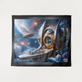 Xzendorによるコンパクトな銀河巡洋艦アルアート7 タペストリー (正面(横))