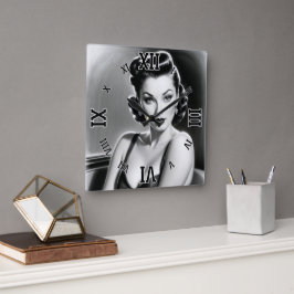 XzendorによるAI信じコンセプトアートをお願いできない7 スクエア壁時計