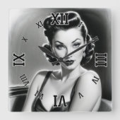 XzendorによるAI信じコンセプトアートをお願いできない7 スクエア壁時計 (正面)