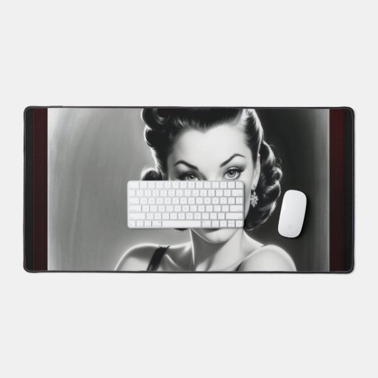 XzendorによるAI信じコンセプトアートをお願いできない7 デスクマット (キーボード&マウス)