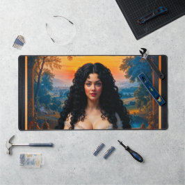 Xzendorエレガントによる瞑想調和の女性7 デスクマット