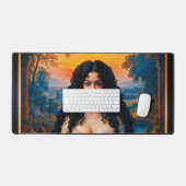 Xzendorエレガントによる瞑想調和の女性7 デスクマット (キーボード&マウス)