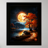 Xzendor7によるオレンジ色の月の魅惑の領域 ポスター (正面)