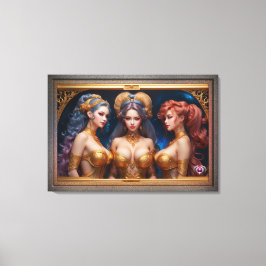 Xzendor7によるギリシャ神話の三美神 キャンバスプリント