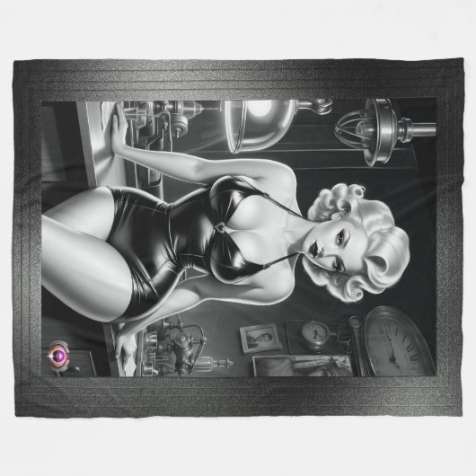 Xzendor7による科学の美しい外観 フリースブランケット (正面(横))