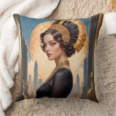 Xzendor7による黄金のアールデコによる美しい クッション (ブランケット)