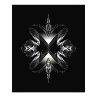 Xzendor7による黒のアクセンアブルのエンブレム フォトプリント