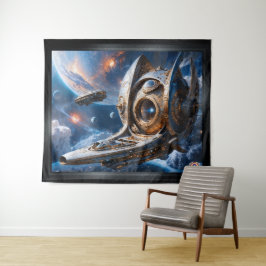 Xzendor7によるCompellious Galactic Cruiser Al タペストリー