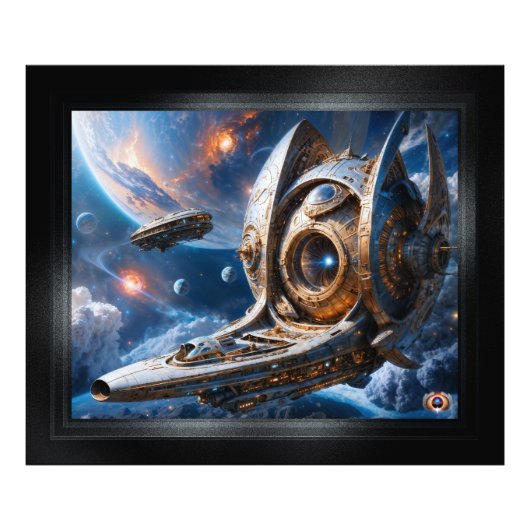 Xzendor7によるCompellious Galactic Cruiser Al フォトプリント (正面)