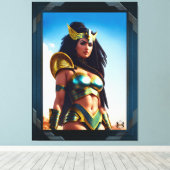 Xzendor7によるRhinearionの《鳥》ハヤブサ女王 キャンバスプリント (インサイチュ (ウッドフロア))