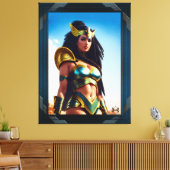 Xzendor7によるRhinearionの《鳥》ハヤブサ女王 キャンバスプリント (インサイチュ (リビング))