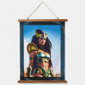 Xzendor7によるRhinearionの《鳥》ハヤブサ女王 吊り下げ型タペストリー (正面)