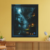 Xzendor7の魅惑的なコーイの森 キャンバスプリント (インサイチュ (リビング))