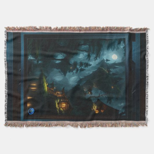 Xzendor7の魅惑的なコーイの森 スローブランケット (正面)