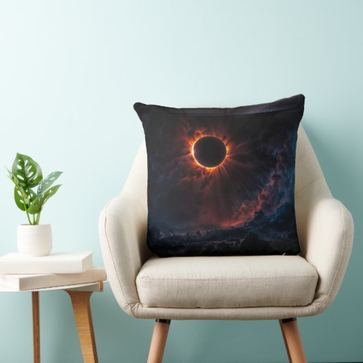 Xzendor7太陽のによる息をのむようなEclipse AIアート クッション (椅子)