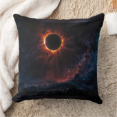 Xzendor7太陽のによる息をのむようなEclipse AIアート クッション (ブランケット)
