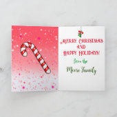 Y'おもしろいall Family Christmas Cardをデッキ カード (内部)