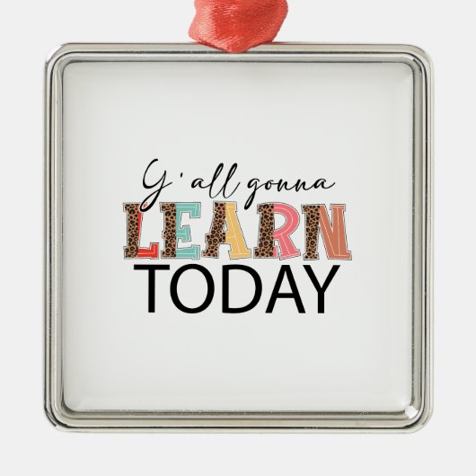 Yすべて学今日 メタルオーナメント (正面)