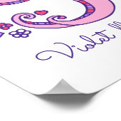 YのYolandaイニシャルdoodle art name meaning ポスター (角)