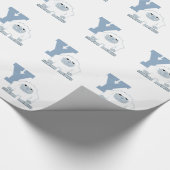 Yはイエティかわいい漫画のイエティのモンスターのためだ ラッピングペーパー (角)