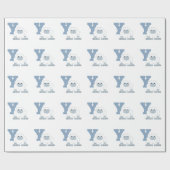 Yはイエティかわいい漫画のイエティのモンスターのためだ ラッピングペーパー (フラット)