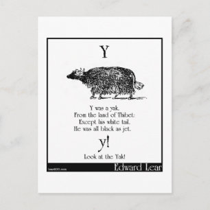 Yはヤクだった ポストカード