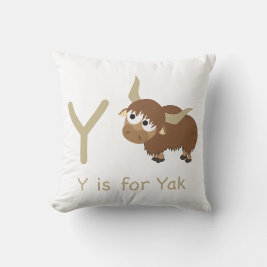 Yはヤクのためだ クッション (正面)