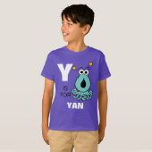 Yは甲高い声で話甲高い声て話|のため加えますあなたの名前をです Tシャツ (正面フル)