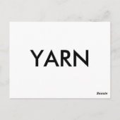 YはYarn Alphabet Flashcard用 ポストカード (裏面)