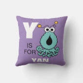 YはYip-Yips用です。 |名前の追加 クッション (裏面)