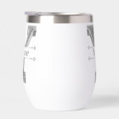 Yイニシャルパーソナライズされたシルバーモノグラムあなたのお名前 (右面)