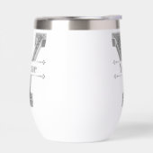 Yイニシャルパーソナライズされたシルバーモノグラムあなたのお名前 (左面)