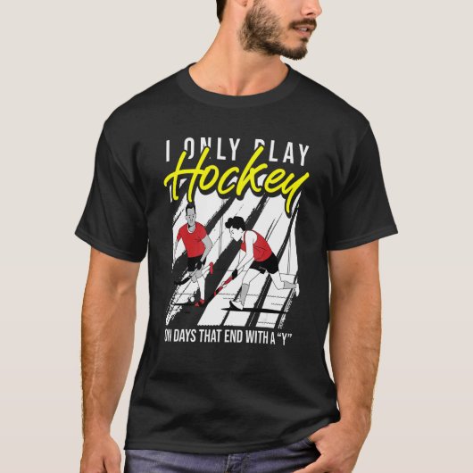 Yファイ遊ルで終わる日のホッケーのみ Tシャツ (正面)