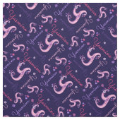 Yモノグラムと名パーソナライズされた称Yasmine生地 ファブリック (見本)